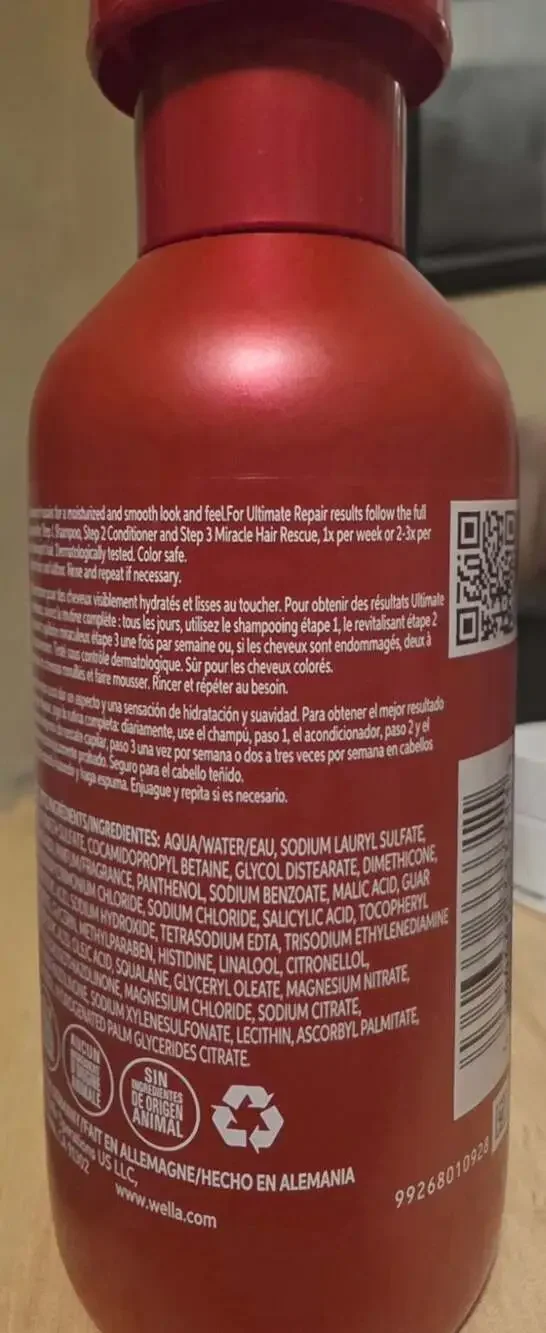 Wella Professionals Ultimate Repair Shampoo (Step 1)
